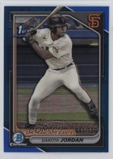 2024 Bowman Draft Chrome Blue Refractor 81/150 Dakota Jordan #BDC-71 e7o
