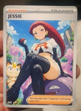 Jessie - Pokemon - Waifu - Goddess - DIY - Full Art - Glossy - Trainer Card