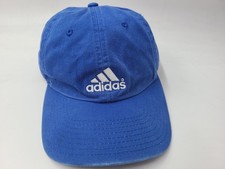 Youth Adidas Strapback Adjustable Hat Cap Cotton Casual Logo Boy Girl Blue White