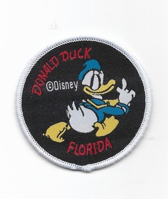 1pc Disney Donald Duck sew on patch 2/12  Round