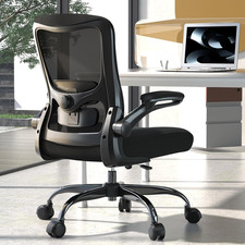 Ergonomic Office Chair - High Back Desk Chair with Adjustable Lumbar Support, Br