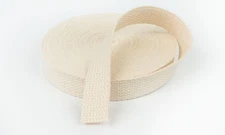 1 Inch Natural Heavy Cotton Webbing Closeout, 72 Yards