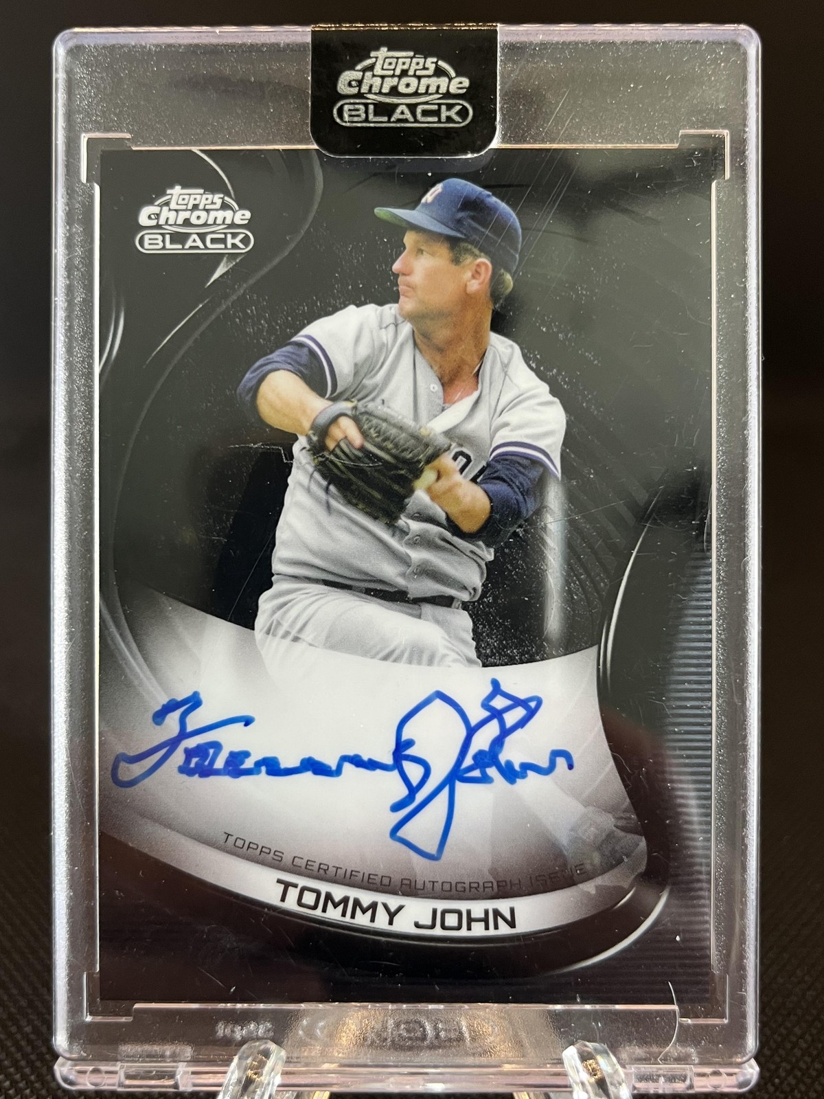 Tommy John 2022 Topps Chrome Black #CBA-TJ Autographs Price Guide