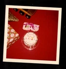 Vintage Photograph Cute Clown Birthday Cake