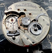 1884 Elgin 16s 15j Railroad Grade 50 Model 1 Pocket Watch Movement Parts/Repair