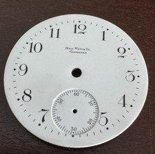 VINTAGE 16 SIZE BALL WALTHAM POCKET WATCH RAILROAD PORCELAIN DIAL