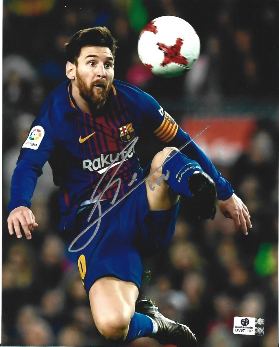 Signé Messi Barcelona Neymar fotos fotografía autógrafo