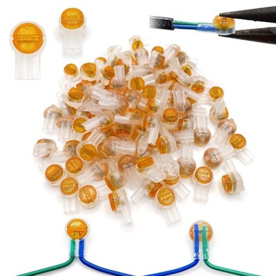 100PCS UY2 Gel-Filled Wire Connectors Waterproof for Network Cable Phone Line