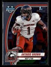 2024 Bowman University Chrome #13 Antario Brown Card Northern Illinois Huskies