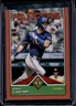 2024 Topps Transcendent Evan Carter RC Orange Refractor #/25 Rangers