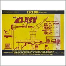 The Clash Lyceum London 1981 Concert Poster (UK)