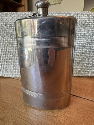 Vintage Curved Flask Made in Germany Manufacturer