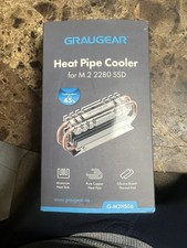 GRAUGER M.2 NVMe SSD 2280 HEATPIPE HEATSINK BEST COOLER, TEMPERATURE