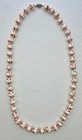 Vtg Chinese Knotted & HP Beaded Necklace Butterfly Porcelain Glass Beads Silver  — photo 5
