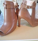 Michael Kors Lawson Bootie Tan Open-Toe and Cut-Out - 6 — photo 8