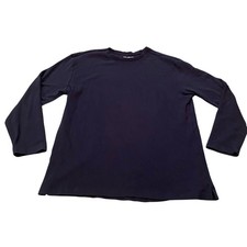 John Ashford Men's Dark Blue 100 Cotton Crewneck Pullover Sweater Men's Size L