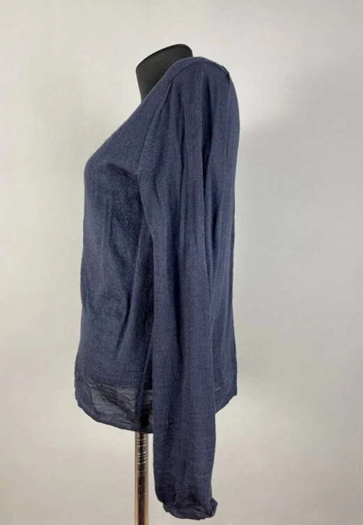 Cárdigan tejido COMME des GARCONS para mujer cuello en V suéter azul marino talla S Foto 4 de 4