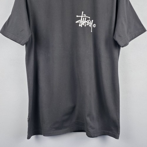 Camicia Stussy media nera oversize streetwear logo stampa grafica vintage uomo - Foto 6 di 10
