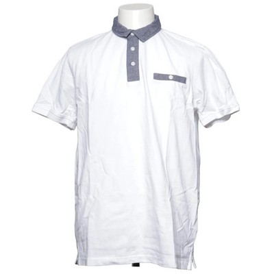 Livergy, Poloshirt, Größe: 52/54, Weiß/Grau, Baumwolle, Einfarbig, Herren #Ojc