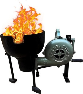 Simond Store Blacksmithing Coal Forge Furnace with Hand Blower