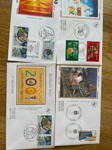 France beautiful SILK 71 different FDC covers from 2000 complete year