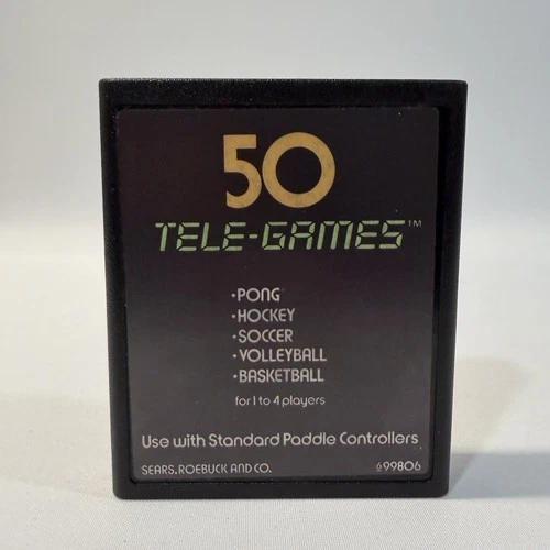 Pong Sports Atari 2600 Atari Arcade Sports Paddle Cartridge Game Retro