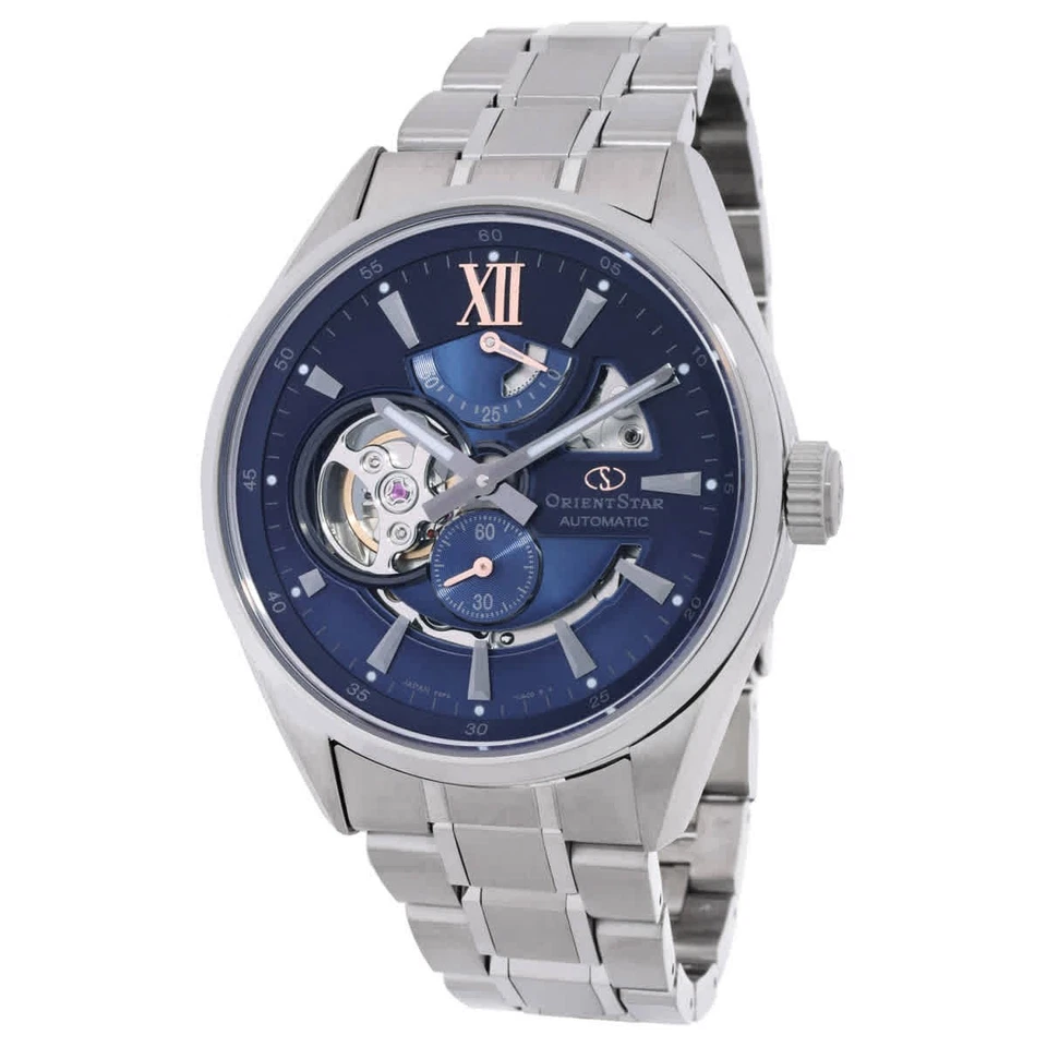 Reloj Hombre Orient Contemporáneo Automático Esfera Azul RE-AV0132L00B