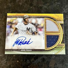 2025 Topps Museum Signature Swatches Relic Auto Jorge Posada /50 Yankees
