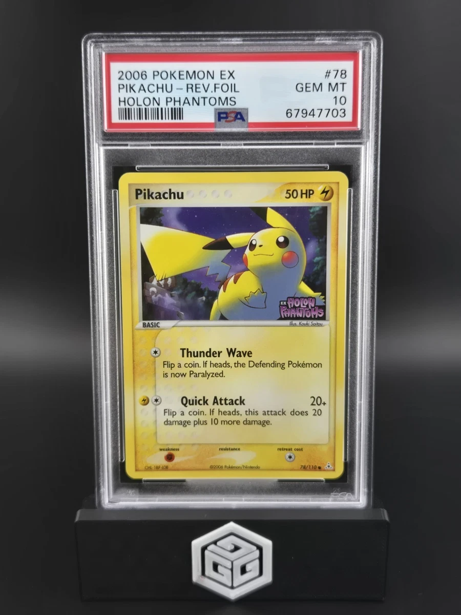Pikachu Pokémon TCG EX Holon Phantoms Individual Collectible Card
