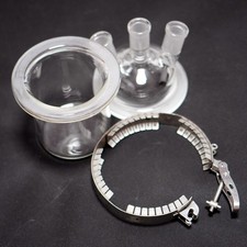 1000 ml lab glass reactor bottle chemistry reacting vessel removable lid 24/40