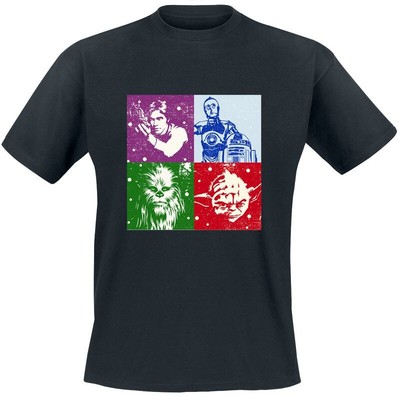 Star Wars Trikot Herren Art Studio schwarz Disney, Fan-Merch, Filme, TV-Serien