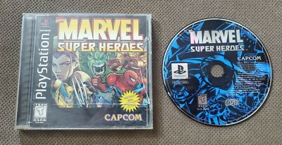 Marvel Super Heroes (Sony PlayStation 1 PS1, 1997) Authentic