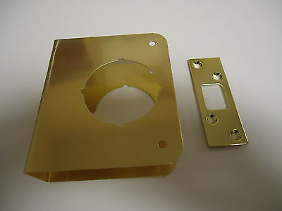 Entry Deadbolt Door Repair Cover Brass 2-3//8/" Backset 1-3//8/" Door Thickness