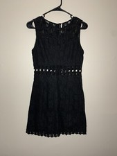 Free People Black Lace Dress size 0