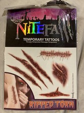 NiteFa Temporary Tattoos Qualiy Professional Grade * Made in USA *RIPPED FLESH