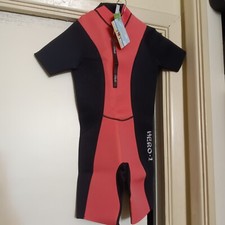 Child  s HEVTO WETSUIT SIZE 12 HERO-1 SHORTY Pink / Black