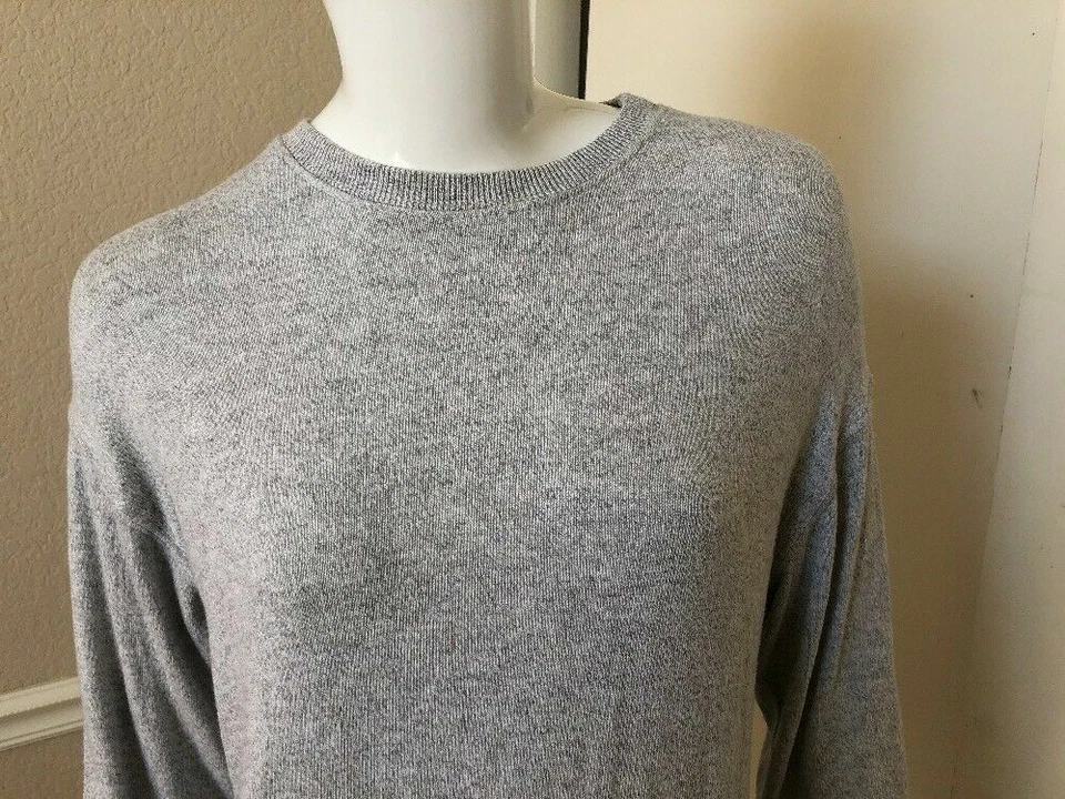 Brandy Melville Gris Jaspeado Elástico ¡SUAVE! Suéter jersey de punto de algodón/viscosa Foto 2 de 4