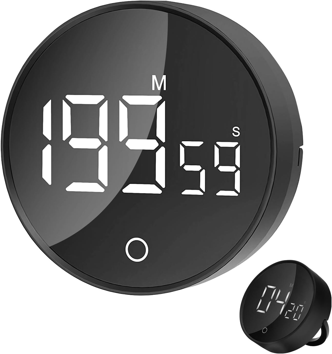 Кухонный таймер с обратным отсчетом на 199 минут цифровой таймер со светодиодным дисплеем Магнитный 2-в-1 3090₽