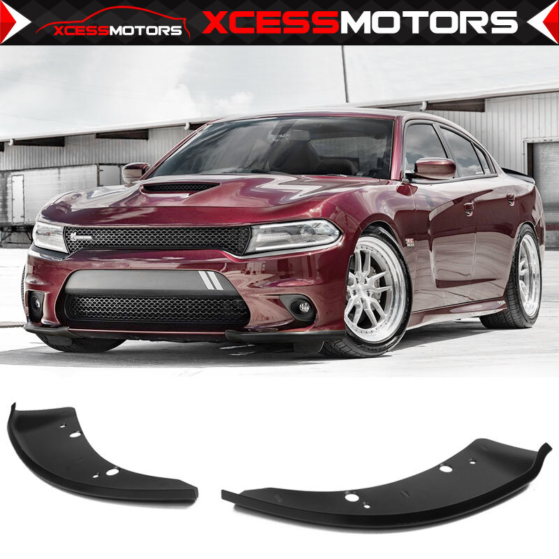 1.3-Inch Rubber Flex Bumper Lip Splitter For Dodge - Easy Fit Chin Spoiler Protector