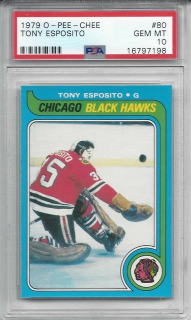 pop 3 - 1979 O-Pee-Chee OPC #80 Tony ESPOSITO - PSA 10+++ HOF Blackhawks