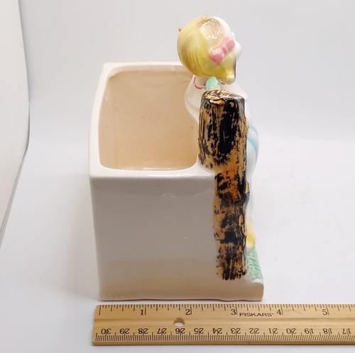 Vtg Little Miss Muffet Planter Curds & Whey HF Co Artistically Hand Painted RARE - Picture 20 of 20