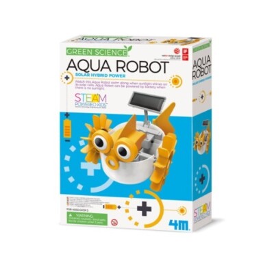 Kit Robot Aquatique Solaire 4M KidzLabs - Jeu Scientifique éducatif Pour Enfant - Robot Nageur