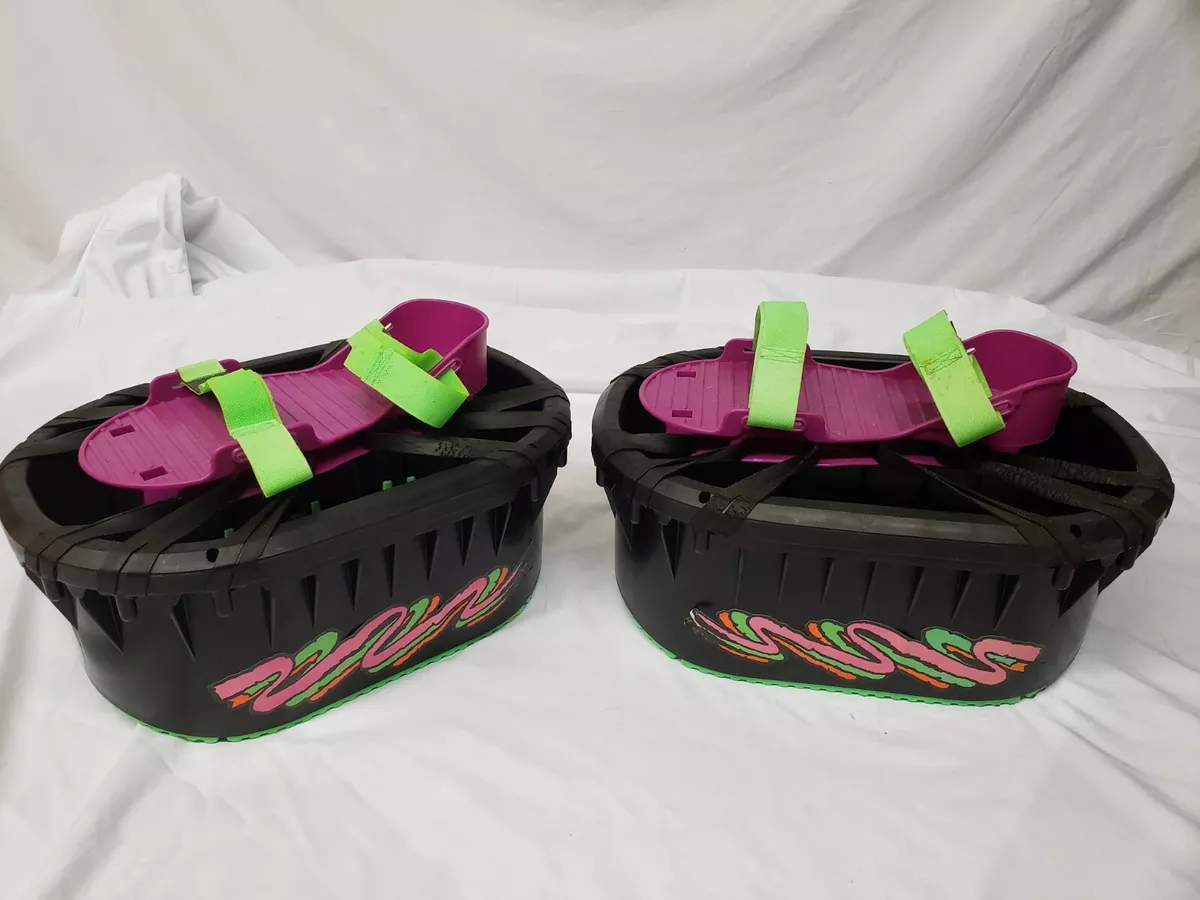 Vtg 1989 Moon Shoes by Hart Toys Strap On Trampoline Shoes 10