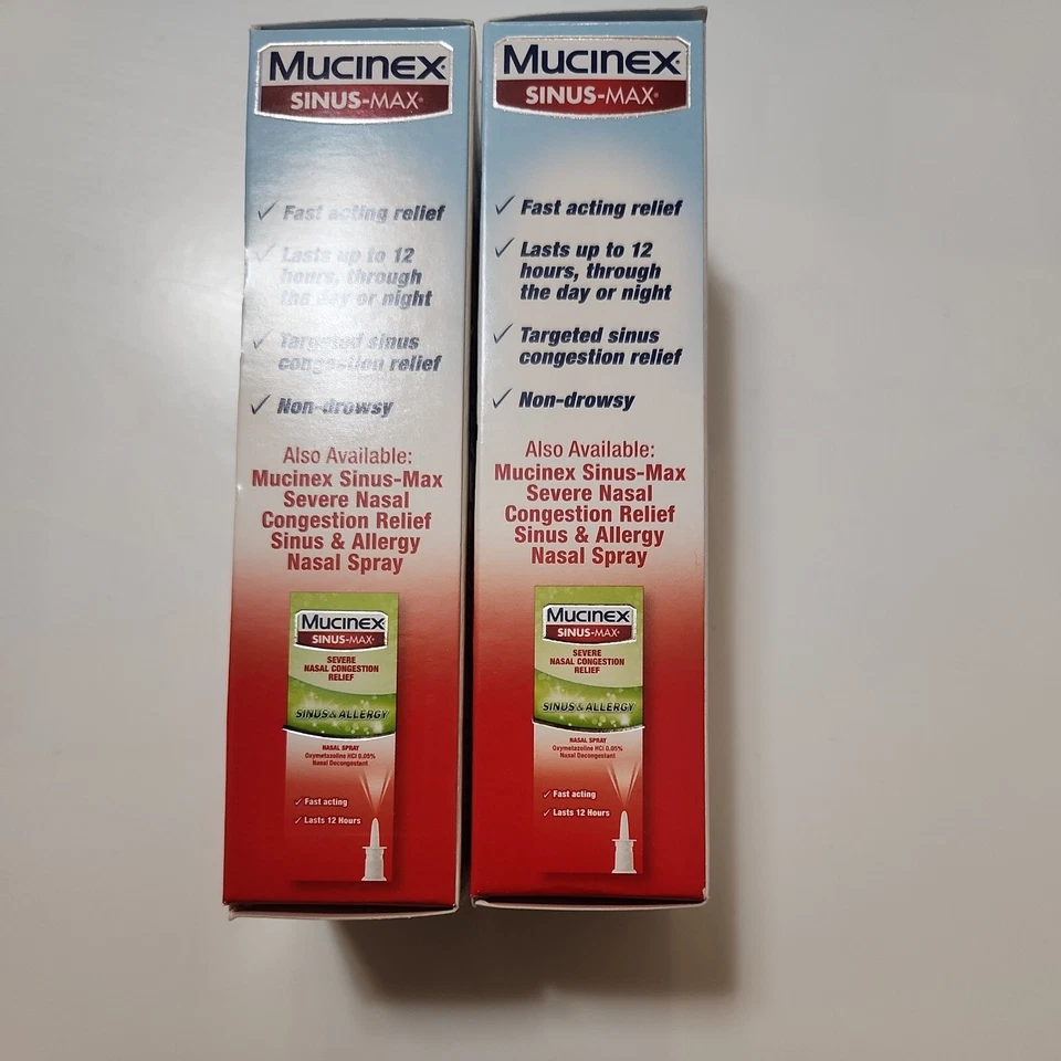 Spray nasal Mucinex Sinus Max descongestionante transparente fresco 0,75 x2 caducidad 02/2026+ Foto 2 de 4