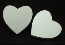 2pc set EPS styro-foam Hearts 10" or 12"x2" thick Craft Wedding Floral Valentine