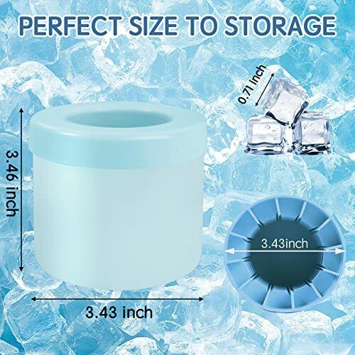 Silikon Eiswürfelform Mini Eiswürfelbereiter Tasse 60 Eiswürfel für Gefrierschrank - Bild 6 von 6