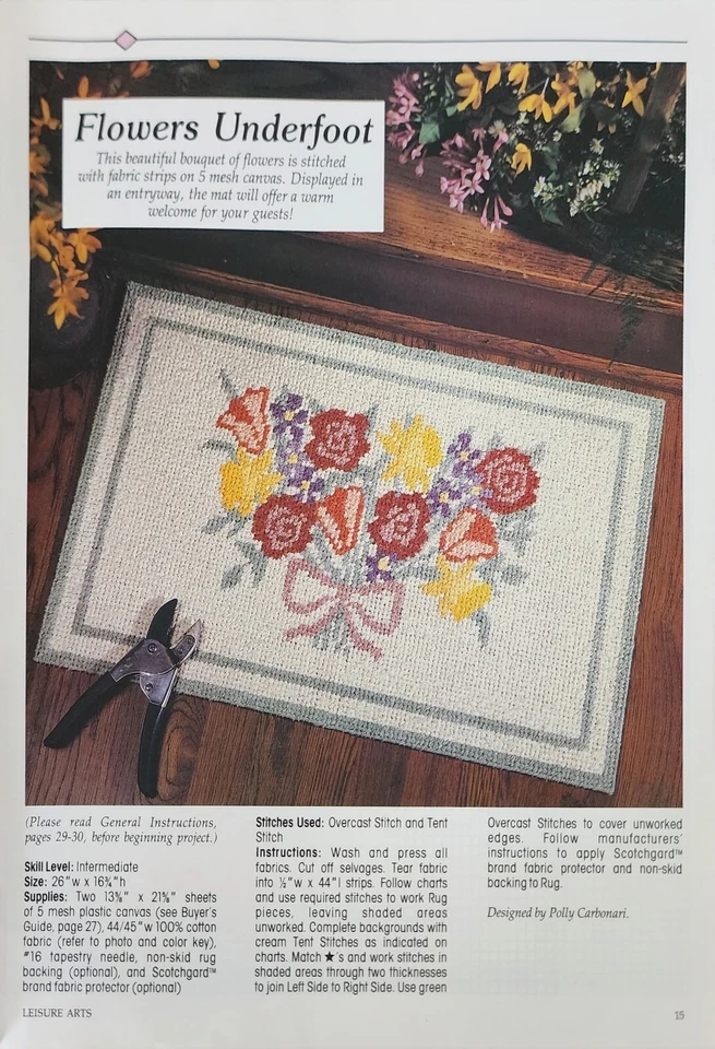 Plastic Canvas Corner Magazine Fun Coasters Patterns Sep 1993 By Leisure Arts - Image 3 of 3