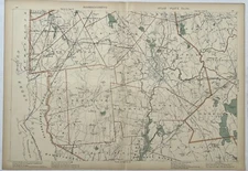 1904 Original Map,Attleboro,Lakeville,Seekonk,Norton,Raynham,Freetown,MA,Mass