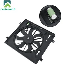 Radiator Cooling Fan Assembly Fit for Jeep Wrangler 3.8L V6 2007-2009 2010 2011