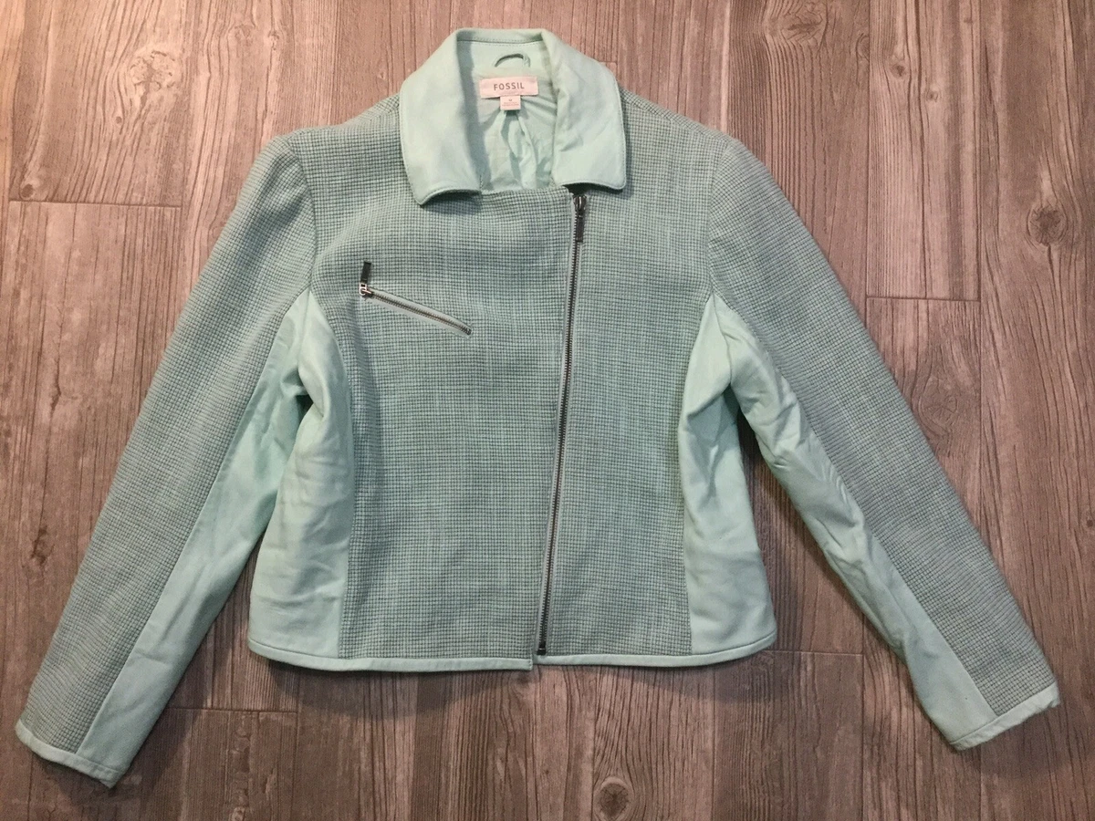 Fossil leather jacket womens shop